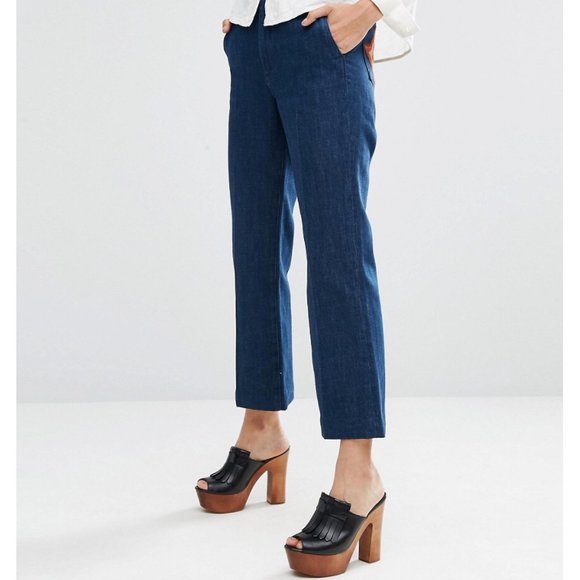 NWT Mih Coler Flare 70s Star Patch Pocket Jeans S - Picture 7 of 16